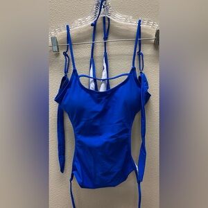 Unbranded - Blue Strappy Swimsuit - NWOT - Small - Removable Cup Pads